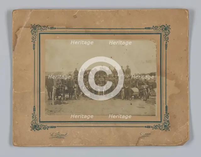 Photograph of integrated American Expeditionary Forces in France, 1917-1919. Creator: L. Biaud.