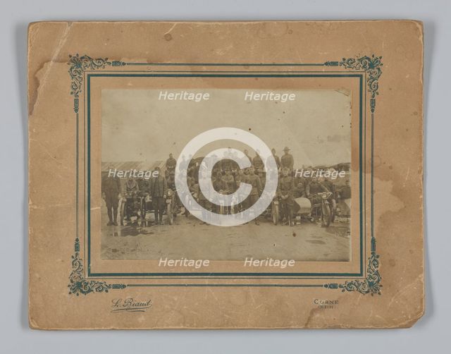 Photograph of integrated American Expeditionary Forces in France, 1917-1919. Creator: L. Biaud.