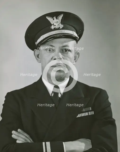 Photograph of Lieutenant Clarence Samuels of the United States Coast Guard, the..., 1939 - 1945. Creator: Naval Photographic Center.