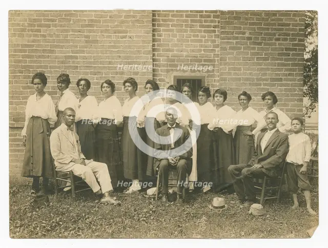 Photograph of Lucille Brown and Elder Brown among others, 1915-1953. Creator: Unknown.