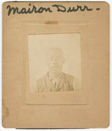 Photograph of Marion Durr wearing a shirt and vest, 1860s. Creator: Unknown