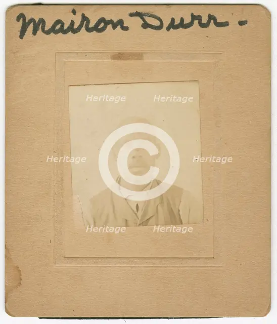 Photograph of Marion Durr wearing a shirt and vest, 1860s. Creator: Unknown.