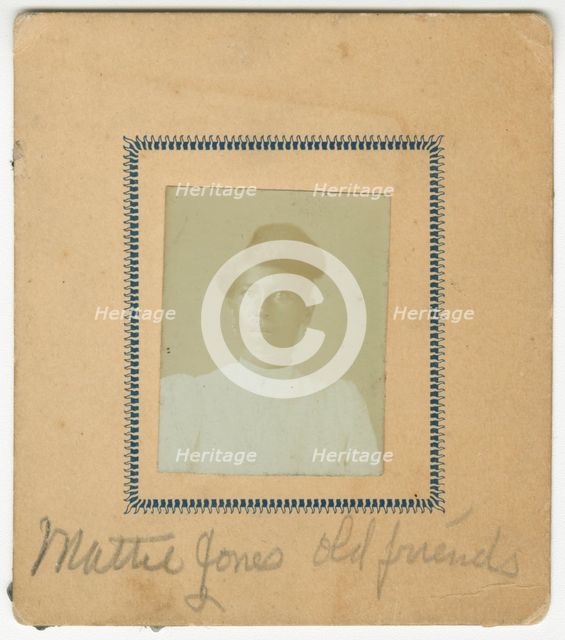 Photograph of Mattie Jones, ca. 1870. Creator: Unknown.