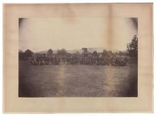 Photograph of members of the 55th Massachusetts Infantry, 1863-1865. Creator: Unknown