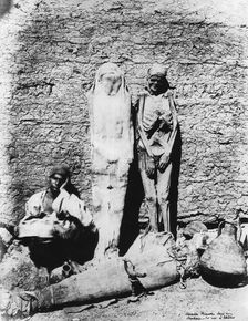 Photograph of mummies, 1860