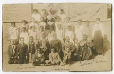 Photograph of schoolchildren and teachers, ca. 1913. Creator: Unknown