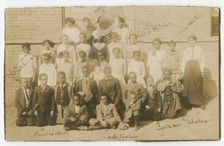 Photograph of schoolchildren and teachers, ca. 1913. Creator: Unknown