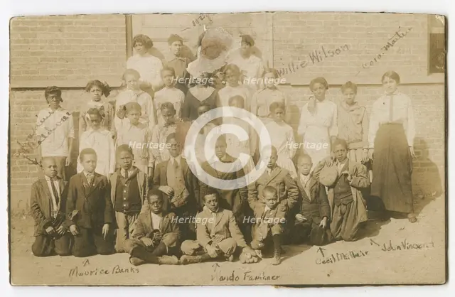 Photograph of schoolchildren and teachers, ca. 1913. Creator: Unknown.