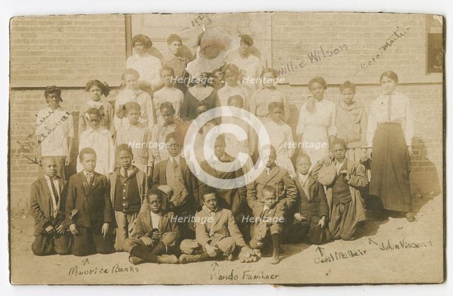Photograph of schoolchildren and teachers, ca. 1913. Creator: Unknown.