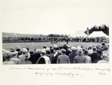 Photograph signed by American golfer Walter Hagen, 1929. Creator: Unknown