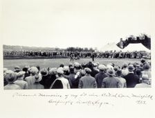 Photograph signed by American golfer Walter Hagen, 1929. Creator: Unknown