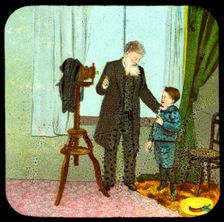 Photographer and child, c19th century