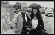 Photographer Denis Williams with Lena Antonis, Capital Radio Jazz Festival, London, July 1979. Creator: Unknown
