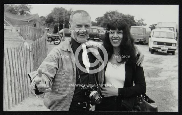 Photographer Denis Williams with Lena Antonis, Capital Radio Jazz Festival, London, July 1979. Artist: Unknown