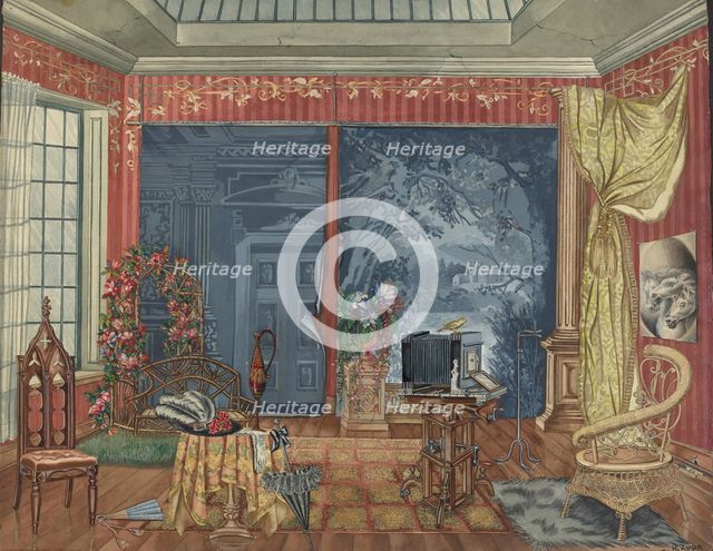 Photographer's Studio, 1935/1942. Creator: Perkins Harnly.