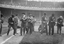 Photographers - Polo Grounds, 1914. Creator: Bain News Service