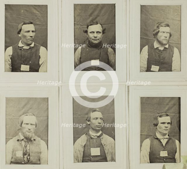 "Photographic Album for the year 1861 of prisoners kept at Warberg Fortress", 1861.  Creator: Mats Landin.
