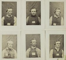 "Photographic Album for the year 1861 of prisoners kept at Warberg Fortress", 1861. Creator: Mats Landin