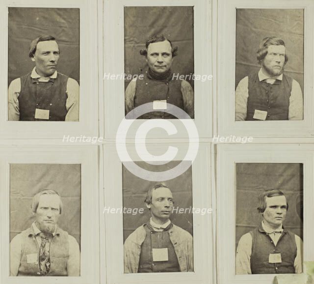 "Photographic Album for the year 1861 of prisoners kept at Warberg Fortress", 1861.  Creator: Mats Landin.