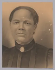 Photographic crayon portrait of Roseanna May, late 19th century. Creator: Unknown