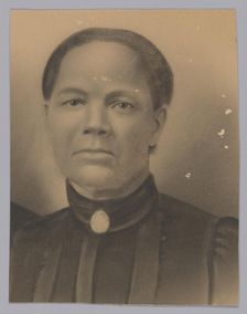 Photographic crayon portrait of Roseanna May, late 19th century. Creator: Unknown