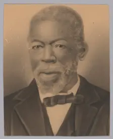 Photographic crayon portrait of Squire May, late 19th century. Creator: Unknown