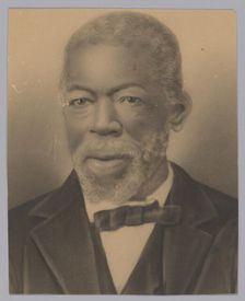 Photographic crayon portrait of Squire May, late 19th century. Creator: Unknown