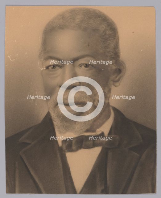Photographic crayon portrait of Squire May, late 19th century. Creator: Unknown.