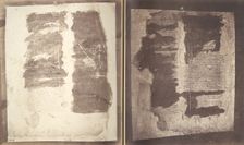 Photographic Facsimiles of the Remains of the Epistles of Clement of Rome. Made from the U..., 1856. Creator: Roger Fenton