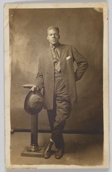 Photographic postcard of Mr. Robinson, 1918-1930. Creator: Unknown