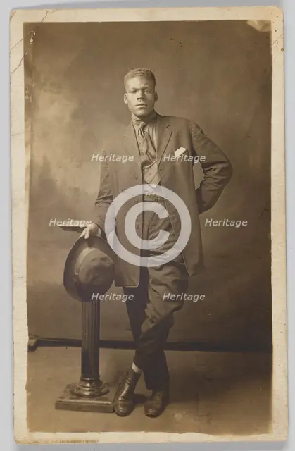 Photographic postcard of Mr. Robinson, 1918-1930. Creator: Unknown.