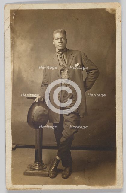 Photographic postcard of Mr. Robinson, 1918-1930. Creator: Unknown.
