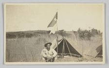 Photographic postcard of Charles Wilbur Rogan in the Philippines, 1910-1919. Creator: Unknown