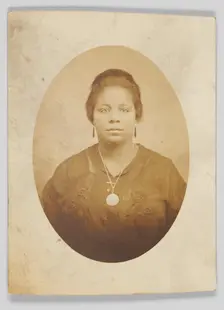 Photographic postcard of unidentified woman, 1917-1930. Creator: Unknown