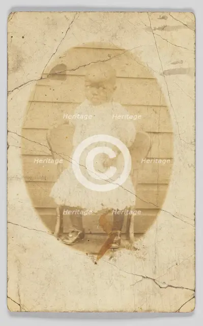 Photographic postcard of unidentified child, 1904-1918. Creator: Unknown.