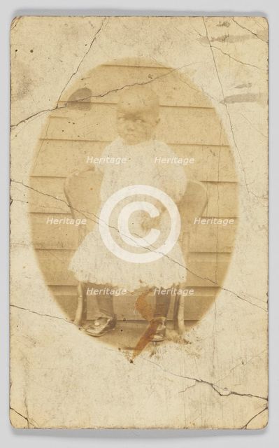 Photographic postcard of unidentified child, 1904-1918. Creator: Unknown.