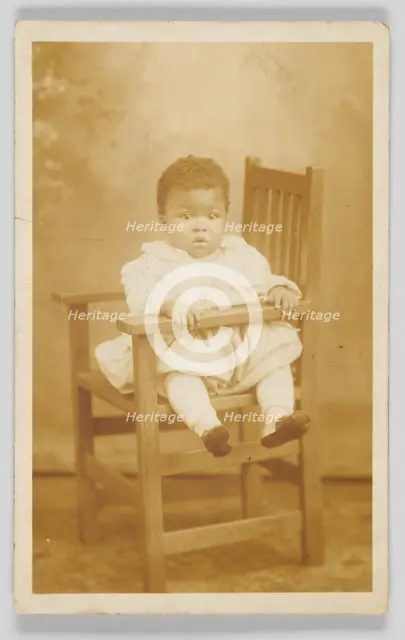 Photographic postcard of unidentified child, 1917-1930. Creator: Unknown.