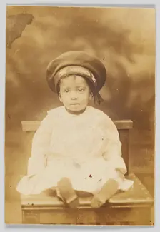 Photographic postcard with image of a small child, 1918-1930. Creator: Unknown