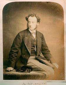 Photographic Portrait of Sir John Everett Millais, from an album compiled by John Everett Millais. Creator: John Watkins