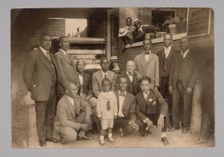 Photographic print of men gathered for State Funeral Directors meeting, 1926. Creator: Unknown