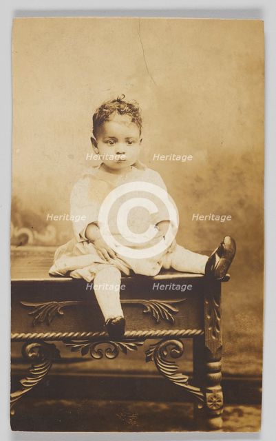 Photographic print of an unidentified child, early 20th century. Creator: Unknown.