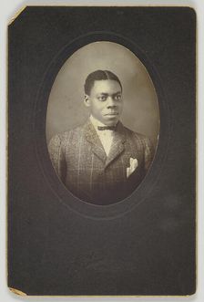 Photographic print of an unidentified man, early 20th century. Creator: L. E. Fiend