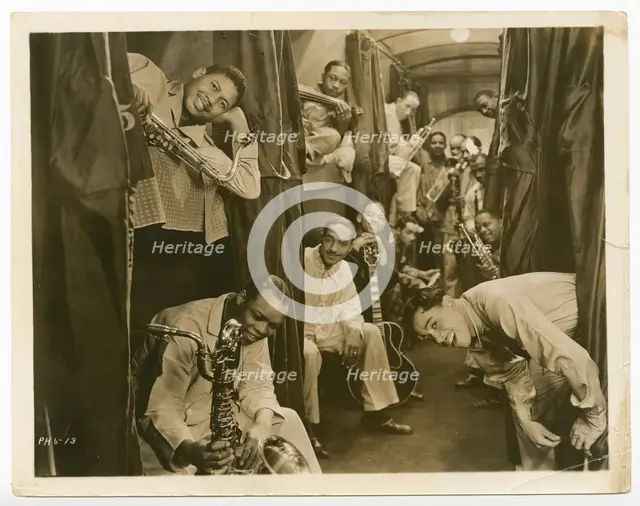 Photographic print of Cab Calloway and his band in a sleeper car, 1933. Creator: Unknown.