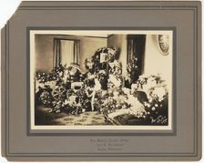 Photographic print of funeral floral arrangements for Samuel M. Jackson Jr., Sep 1928. Creator: The Blanch Randle Studio