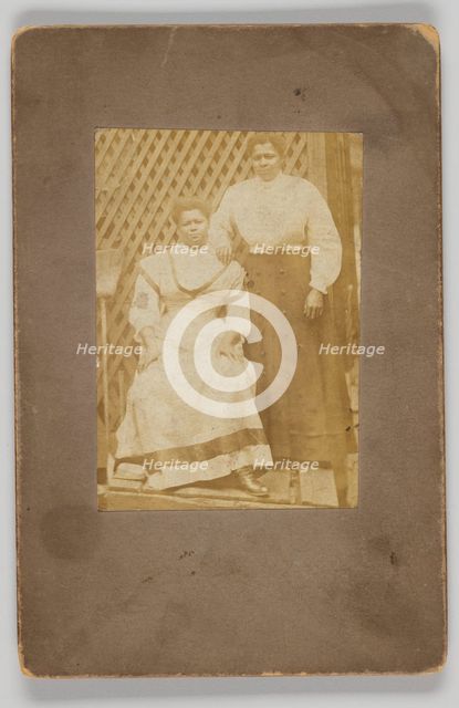 Photographic print of two women, early 20th century. Creator: Unknown.