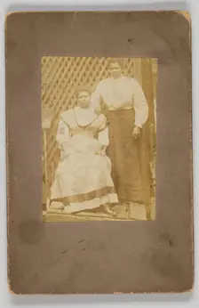 Photographic print of two women, early 20th century. Creator: Unknown