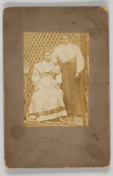 Photographic print of two women, early 20th century. Creator: Unknown