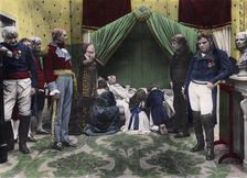 Photographic representation of the death of Napoleon on St Helena