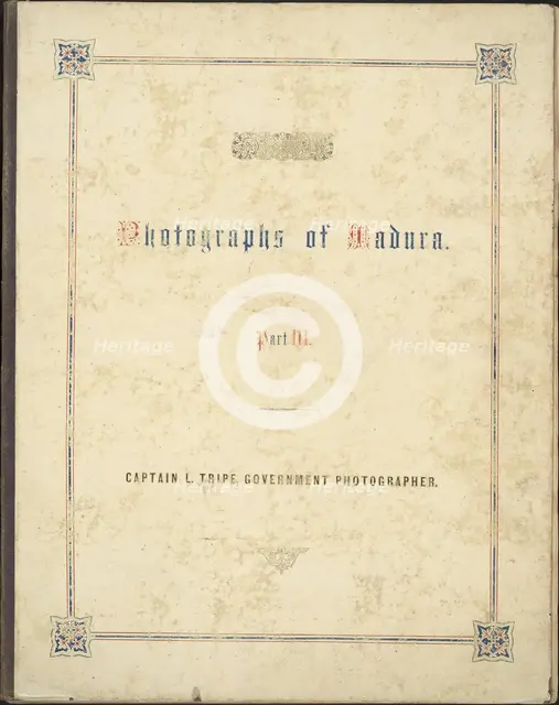 Photographic Views in Madura, Part III, 1858. Creator: Captain Linnaeus Tripe.