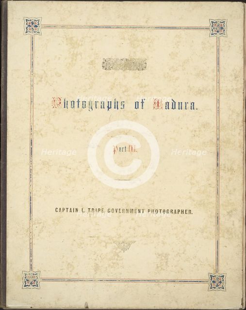 Photographic Views in Madura, Part III, 1858. Creator: Captain Linnaeus Tripe.